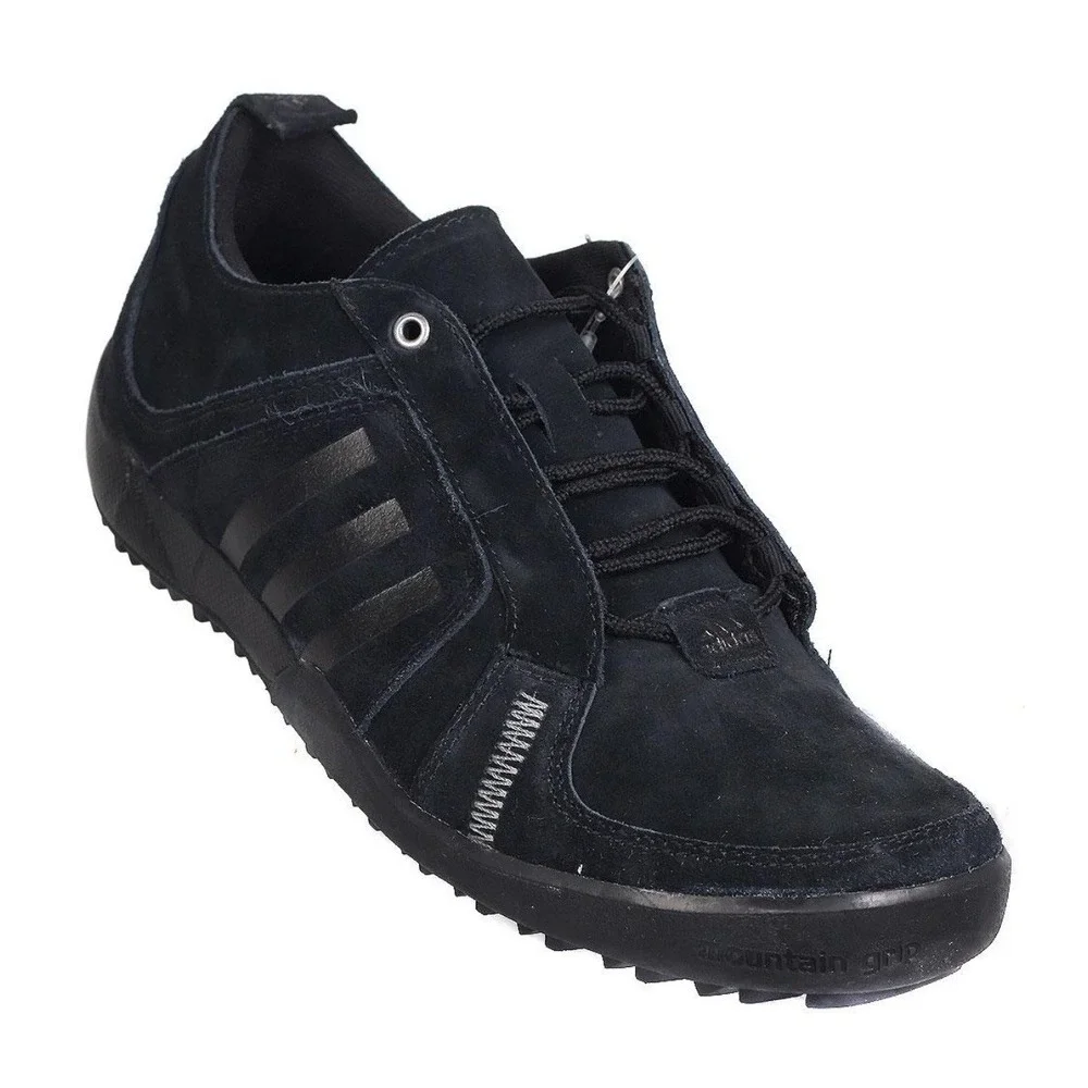 Adidas Anzee Low Lea Black Men Size 11‎ US Excellent  Suede Leather